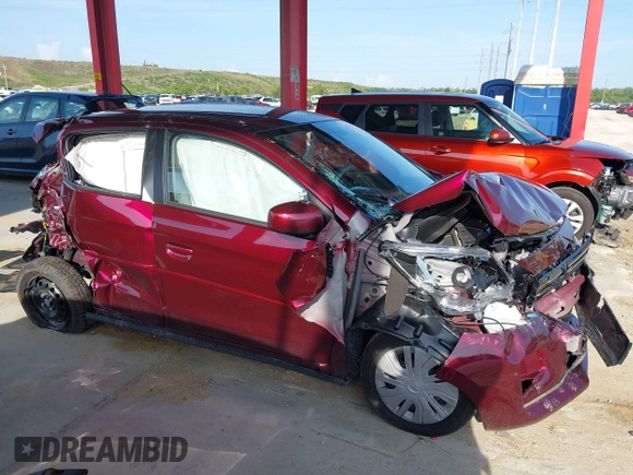 2024 Mitsubishi Mirage ES with VIN ML32AUHJ2RH037790, listed as a IAAI auction lot 42376713 with 3,542 mi miles and . Bid and sale history available at DreamBid. Image 13.