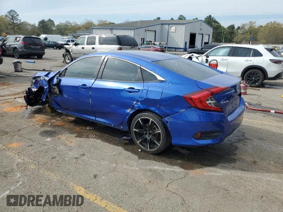 2019 Honda Civic LX with VIN 19XFC2F63KE016017, listed as a Copart auction lot 50440945 with 122,073 mi miles and Salvage Title. Bid and sale history available at DreamBid. Image 2.