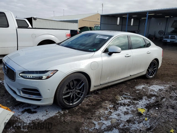 2018 Volvo S90 Inscription with VIN LVYBC0AL0JP024003, listed as a Copart auction lot 46410805 with 103,393 mi miles and Salvage Title. Bid and sale history available at carsss.com. Image 1.