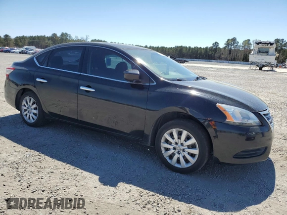 2015 Nissan Sentra SV with VIN 3N1AB7AP8FY225769, listed as a Copart auction lot 50708905 with 163,815 mi miles and Salvage Title. Bid and sale history available at carsss.com. Image 4.