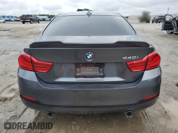 2019 BMW 4 Series 440i z VIN WBA4W7C58KAG53074, wystawiony jako Copart lot #54901475 z przebiegiem 56 521 mil mil oraz Szkoda całkowita • Salvage title. Historia ofert i sprzedaży dostępna na DreamBid. Obrazek 6.