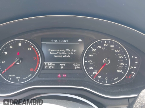 2017 Audi A4 Premium with VIN WAUANAF44HN002447, listed as a IAAI auction lot 42589741 with 71,960 mi miles and . Bid and sale history available at DreamBid. Image 7.
