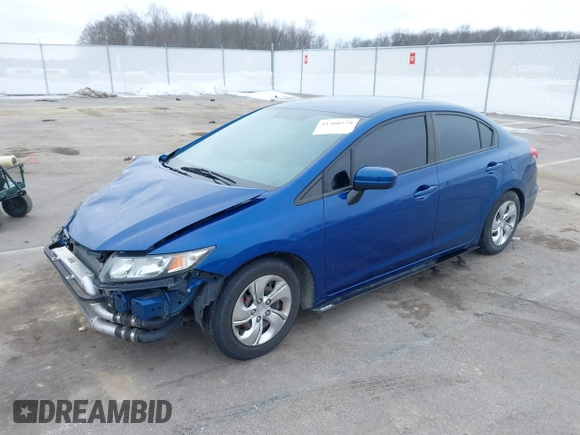 2015 Honda Civic Sedan LX with VIN 19XFB2E54FE060478, listed as a IAAI auction lot 41400579 with 97,532 mi miles. Bid and sale history available at carsss.com. Image 18.
