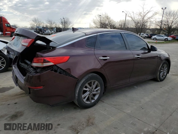 2020 Kia Optima LX z VIN 5XXGT4L35LG385691, wystawiony jako Copart lot #50499195 z przebiegiem 118 805 mil mil oraz Szkody całkowita. Historia ofert i sprzedaży dostępna na DreamBid. Obrazek 3.