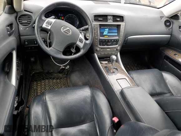 2012 Lexus IS 250 with VIN JTHCF5C21C5054645, listed as a Copart auction lot 51917645 with 286,075 mi miles and Salvage Title. Bid and sale history available at DreamBid. Image 8.