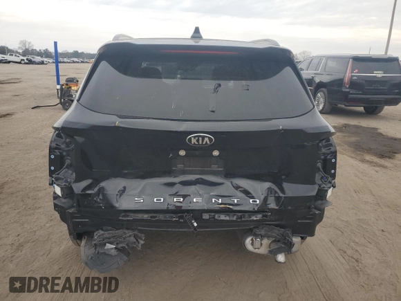 2021 Kia Sorento S with VIN 5XYRL4LC5MG059427, listed as a Copart auction lot 44182975 with 44,288 mi miles and Salvage Title. Bid and sale history available at DreamBid. Image 6.