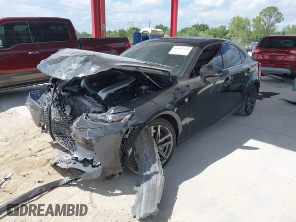 2019 Lexus IS with VIN JTHC81D29K5035258, listed as a IAAI auction lot 41907785 with 51,201 mi miles. Bid and sale history available at carsss.com. Image 18.