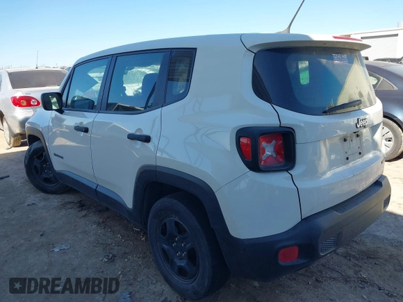 2017 Jeep Renegade Sport with VIN ZACCJAAB0HPG16772, listed as a IAAI auction lot 41468334 with 125,192 mi miles and . Bid and sale history available at DreamBid. Image 3.