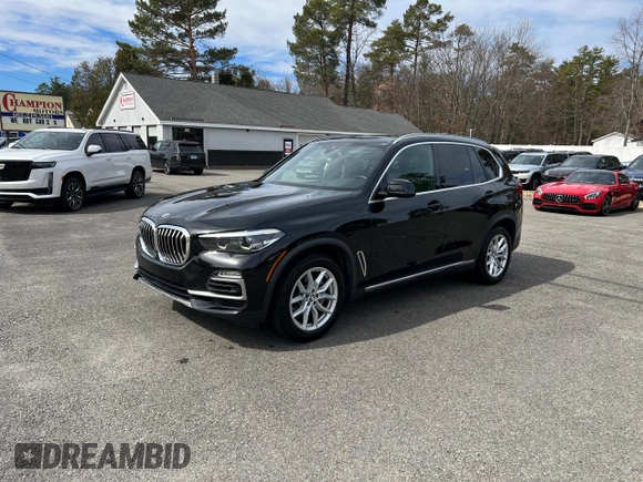 2019 BMW X5 xDrive40i with VIN 5UXCR6C57KLL62128, listed as a Copart auction lot 49959995 with 154,636 mi miles and Clean title. Bid and sale history available at DreamBid. Image 2.
