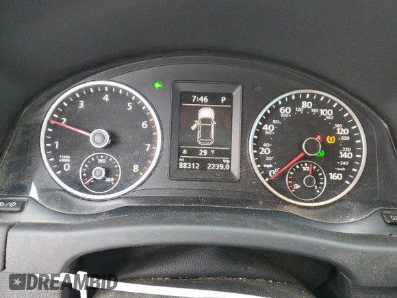 2016 Volkswagen Tiguan SE with VIN WVGBV7AX3GW532425, listed as a Copart auction lot 48720835 with 88,312 mi miles and Salvage Title. Bid and sale history available at DreamBid. Image 9.