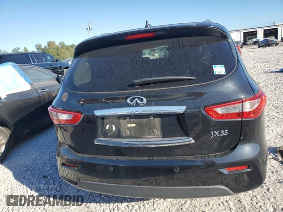2013 Infiniti JX35 with VIN 5N1AL0MN7DC325679, listed as a Copart auction lot 76541924 with 249,455 mi miles and Salvage Title. Bid and sale history available at carsss.com. Image 6.