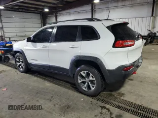 2016 Jeep Cherokee Trailhawk with VIN 1C4PJMBS8GW166629, listed as a Copart auction lot 55845415 with 122,290 mi miles and Salvage title. Bid and sale history available at DreamBid. Image 2.