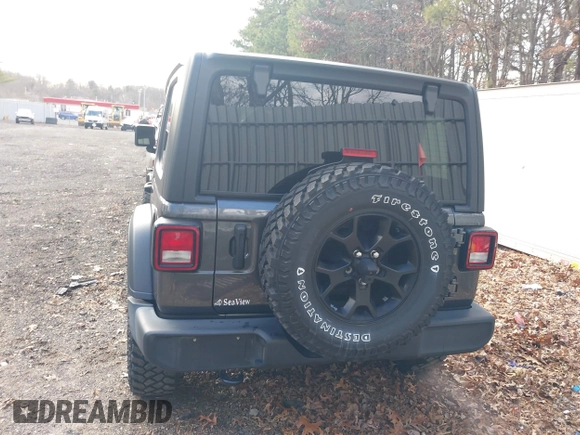 2021 Jeep Wrangler Unlimited Sport S with VIN 1C4HJXDN4MW518307, listed as a IAAI auction lot 41222996 with 39,499 mi miles and . Bid and sale history available at DreamBid. Image 16.