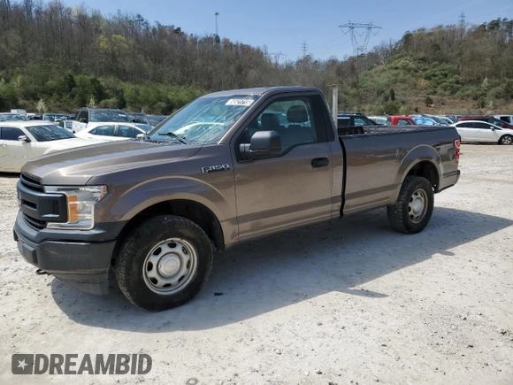 2018 Ford F-150 XL with VIN 1FTMF1EB6JKD46575, listed as a Copart auction lot 50521715 with 158,675 mi miles and Clean Title. Bid and sale history available at carsss.com. Image 1.