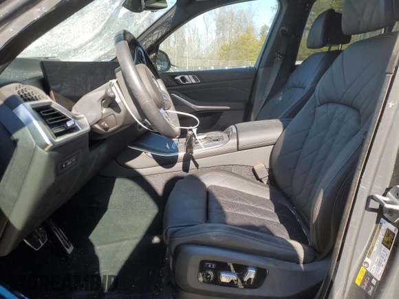 2024 BMW X5 xDrive50e with VIN 5UX43EU09R9U85438, listed as a Copart auction lot 46055885 with 7,742 mi miles and Salvage Title. Bid and sale history available at carsss.com. Image 7.