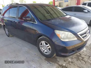 2006 Honda Odyssey EX with VIN 5FNRL38466B067204, listed as a IAAI auction lot 42805646 with 194,604 mi miles and . Bid and sale history available at DreamBid. Image 1.