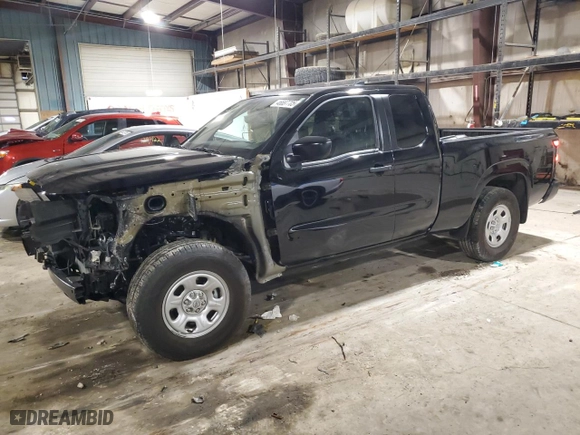2024 Nissan Frontier S with VIN 1N6ED1CM2RN647351, listed as a Copart auction lot 46687705 with 8,851 mi miles and Salvage Title. Bid and sale history available at carsss.com. Image 1.