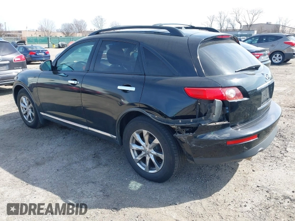 2008 Infiniti FX35 with VIN JNRAS08W68X206627, listed as a IAAI auction lot 41788439 with 1 mi miles. Bid and sale history available at carsss.com. Image 3.