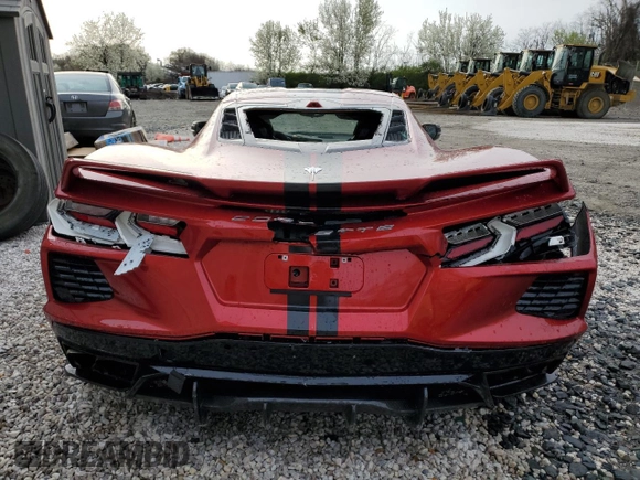 2021 Chevrolet Corvette 3LT z VIN 1G1YC2D42M5109127, wystawiony jako Copart lot #53816365 z przebiegiem 17 738 mil mil oraz Szkoda całkowita • Salvage title. Historia ofert i sprzedaży dostępna na DreamBid. Obrazek 6.