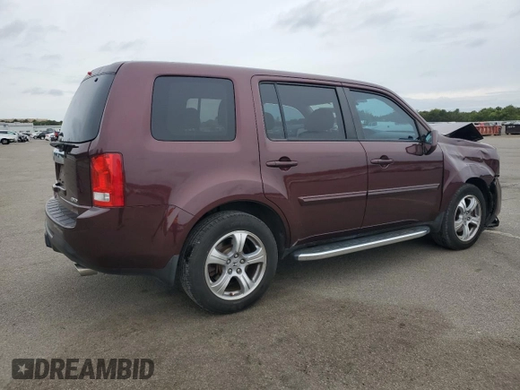 2014 Honda Pilot EX-L with VIN 5FNYF4H53EB040509, listed as a Copart auction lot 73123044 with 91,395 mi miles and Non Repairable. Bid and sale history available at DreamBid. Image 3.