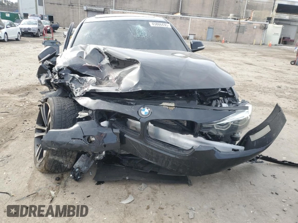 2018 BMW 3 Series 330e iPerformance with VIN WBA8E1C54JA178343, listed as a Copart auction lot 45866435 with 0 mi miles and Salvage Title. Bid and sale history available at carsss.com. Image 5.