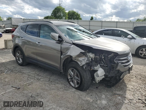 2017 Hyundai Santa Fe 2.4L with VIN 5XYZU3LB3HG387935, listed as a Copart auction lot 57442735 with 90,637 mi miles and Salvage title. Bid and sale history available at DreamBid. Image 4.