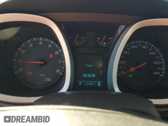 2011 Chevrolet Equinox LS with VIN 2GNALBEC8B1213612, listed as a Copart auction lot 49984505 with 121,951 mi miles and Salvage Title. Bid and sale history available at carsss.com. Image 9.