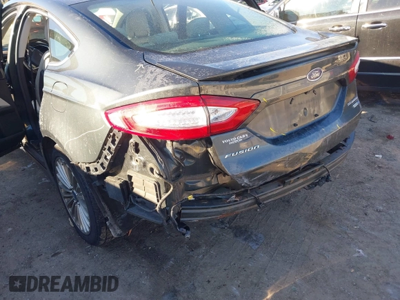 2015 Ford Fusion Titanium with VIN 3FA6P0D9XFR155040, listed as a IAAI auction lot 41423022 with 148,365 mi miles. Bid and sale history available at carsss.com. Image 6.