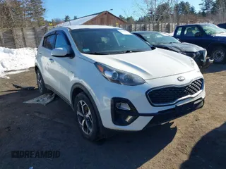 2020 Kia Sportage LX with VIN KNDPMCAC1L7830298, listed as a IAAI auction lot 41406343 with 89,076 mi miles. Bid and sale history available at carsss.com. Image 1.