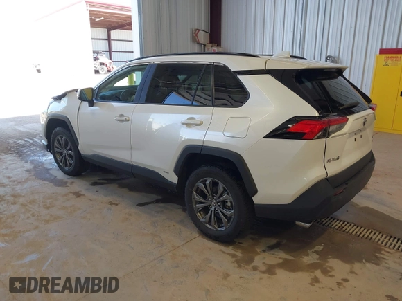 2024 Toyota RAV4 Hybrid XLE Premium with VIN 2T3B6RFV5RW081035, listed as a IAAI auction lot 41993266 with 12,159 mi miles. Bid and sale history available at carsss.com. Image 3.