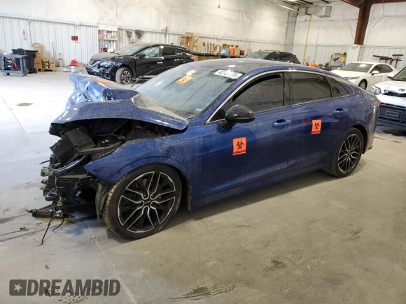 2022 Kia K5 GT with VIN 5XXG44J89NG096280, listed as a Copart auction lot 42731735 with 0 mi miles and Non Repairable. Bid and sale history available at carsss.com. Image 1.