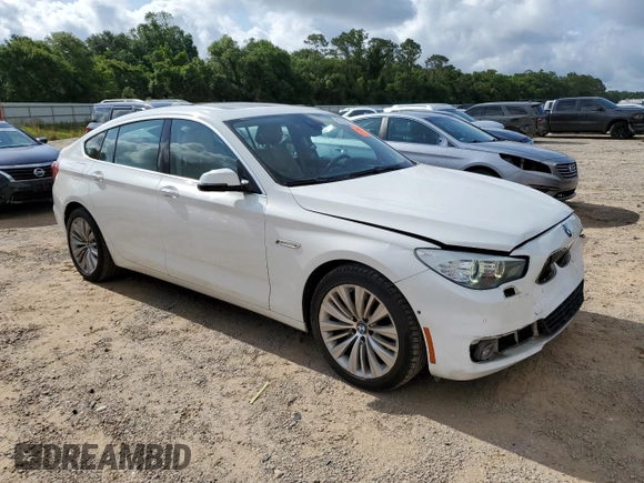 2015 BMW 5 Series 535i Gran Turismo with VIN WBA5M2C58FGH99149, listed as a Copart auction lot 57163285 with 124,610 mi miles and Salvage title. Bid and sale history available at DreamBid. Image 4.