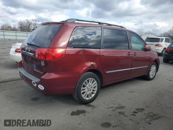 2008 Toyota Sienna XLE with VIN 5TDBK22C08S009120, listed as a Copart auction lot 45215415 with 196,927 mi miles and Salvage Title. Bid and sale history available at carsss.com. Image 3.