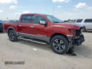2020 Nissan Titan SL с VIN 1N6AA1ED5LN502137, выставлен на аукционе Copart как лот 59094945 с пробегом 42 241 миль миль и Списание • Salvage title. История ставок и продаж доступна на DreamBid. Изображение 4.