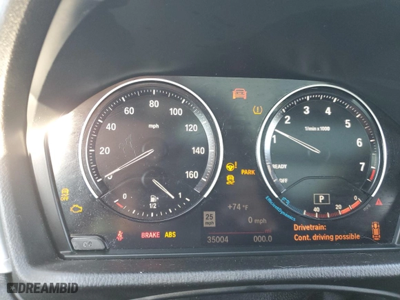 2021 BMW X2 xDrive28i with VIN WBXYJ1C04M5S07696, listed as a Copart auction lot 73412384 with 35,004 mi miles and Salvage Title. Bid and sale history available at carsss.com. Image 9.