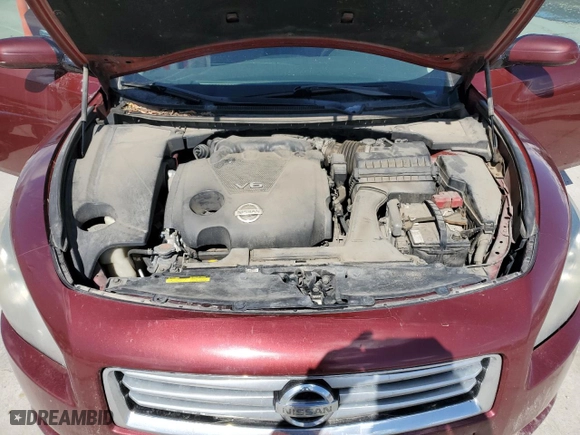 2012 Nissan Maxima 3.5 S with VIN 1N4AA5AP7CC811653, listed as a Copart auction lot 50008455 with 267,605 mi miles and Salvage Title. Bid and sale history available at carsss.com. Image 12.