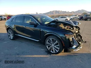 2024 Cadillac LYRIQ Luxury z VIN 1GYKPSRK5RZ106628, wystawiony jako Copart lot #79455674 z przebiegiem 5736 mil mil oraz Szkody całkowita. Historia ofert i sprzedaży dostępna na DreamBid. Obrazek 12.