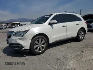 2015 Acura MDX Advance/Entertainment Pkg with VIN 5FRYD3H80FB007378, listed as a Copart auction lot 49684935 with 162,161 mi miles and Salvage Title. Bid and sale history available at carsss.com. Image 1.