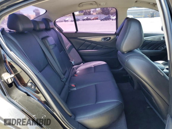 2015 Infiniti Q50 with VIN JN1BV7APXFM341182, listed as a Copart auction lot 63513845 with 146,925 mi miles and Salvage title. Bid and sale history available at DreamBid. Image 10.