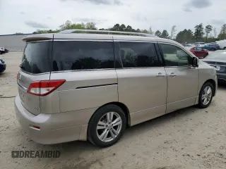 2013 Nissan Quest LE with VIN JN8AE2KP8D9069181, listed as a Copart auction lot 51797575 with 150,095 mi miles and Salvage Title. Bid and sale history available at carsss.com. Image 3.