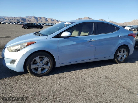2011 Hyundai Elantra Ltd with VIN KMHDH4AE9BU116509, listed as a Copart auction lot 41697755 with 154,145 mi miles and Salvage Title. Bid and sale history available at carsss.com. Image 1.
