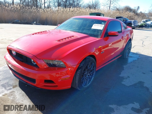 2013 Ford Mustang GT with VIN 1ZVBP8CFXD5215667, listed as a IAAI auction lot 41525268 with 129,561 mi miles and . Bid and sale history available at DreamBid. Image 17.