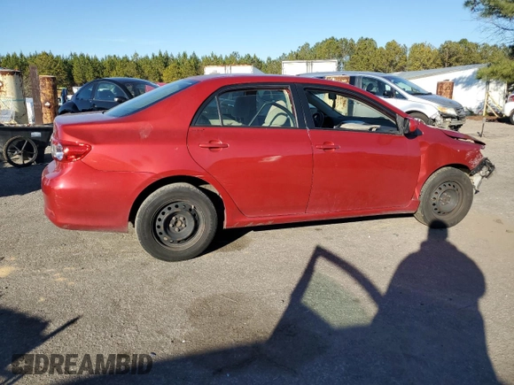 2011 Toyota Corolla L with VIN JTDBU4EE4B9158588, listed as a Copart auction lot 82531054 with 125,898 mi miles and Salvage Title. Bid and sale history available at carsss.com. Image 3.
