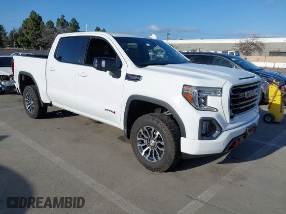 2021 GMC Sierra 1500 AT4 with VIN 1GTP9EEL9MZ247944, listed as a IAAI auction lot 41592080 with 27,642 mi miles. Bid and sale history available at carsss.com. Image 1.