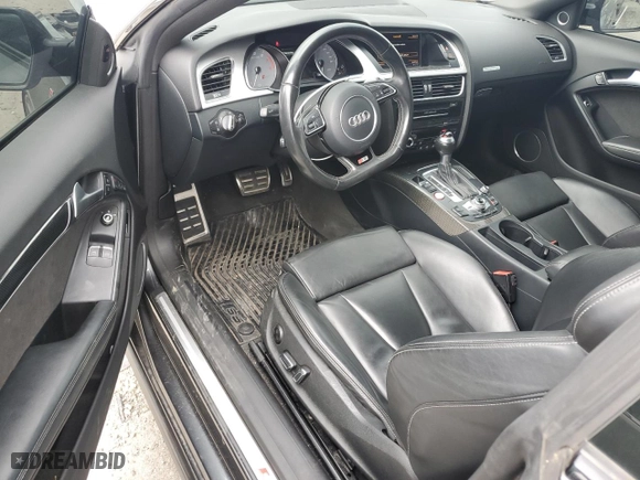 2016 Audi S5 Premium Plus with VIN WAUC4AFR5GA015883, listed as a Copart auction lot 57610954 with 100,182 mi miles and Clean Title. Bid and sale history available at carsss.com. Image 8.