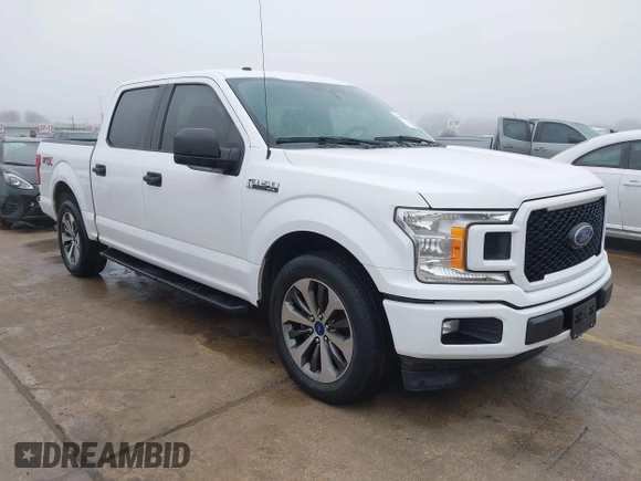 2019 Ford F-150 XL with VIN 1FTEW1C45KKE59914, listed as a IAAI auction lot 41442014 with 98,445 mi miles and . Bid and sale history available at DreamBid. Image 1.