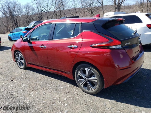 2020 Nissan LEAF SV with VIN 1N4AZ1CP8LC304615, listed as a Copart auction lot 50904615 with 8,025 mi miles and Salvage Title. Bid and sale history available at carsss.com. Image 2.