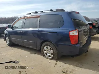 2007 Kia Sedona LX with VIN KNDMB233X76182262, listed as a Copart auction lot 48689735 with 143,041 mi miles and Salvage Title. Bid and sale history available at carsss.com. Image 2.