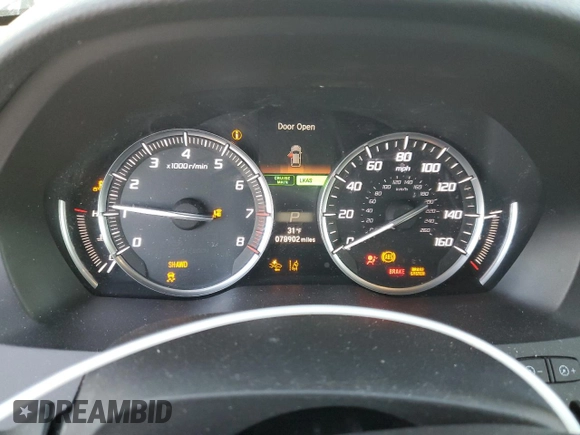 2016 Acura MDX w/Tech with VIN 5FRYD4H46GB012394, listed as a Copart auction lot 86949414 with 78,902 mi miles and Salvage Title. Bid and sale history available at carsss.com. Image 9.