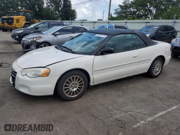 2004 Chrysler Sebring LXi with VIN 1C3EL55R94N276546, listed as a Copart auction lot 63691475 with 122,628 mi miles and Salvage title. Bid and sale history available at DreamBid. Image 1.